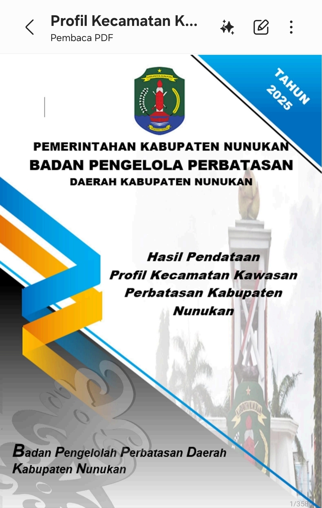 Profil Kecamatan Kawasan Perbatasan 2025
